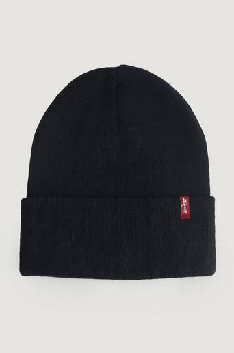 Levi's Mössa Slouchy Red Tab Beanie Svart