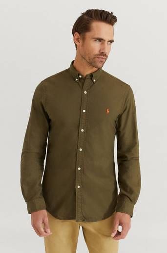 Polo Ralph Lauren Oxford Long Sleeve Sport Shirt Grön