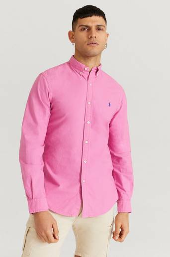 Polo Ralph Lauren Oxford Long Sleeve Sport Shirt Rosa