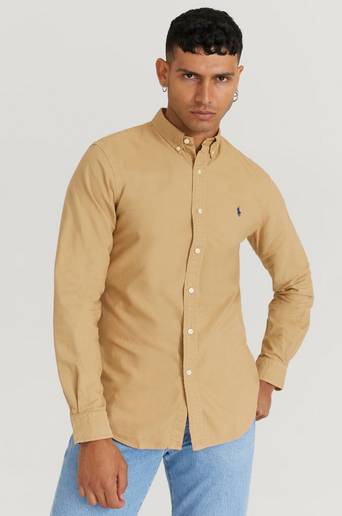 Polo Ralph Lauren Oxford Long Sleeve Sport Shirt Brun