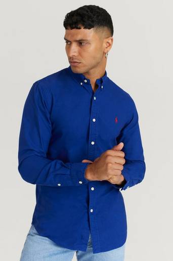 Polo Ralph Lauren Oxford Long Sleeve Sport Shirt Blå