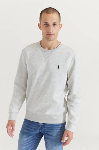 Polo Ralph Lauren Sweatshirt Double Knit Tech Long Sleeve Grå