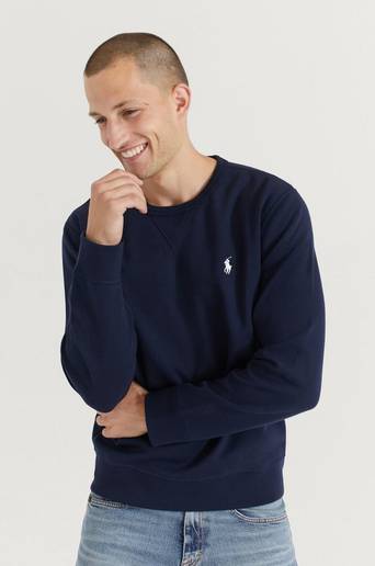 Polo Ralph Lauren Sweatshirt Double Knit Tech Long Sleeve Blå