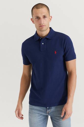 Polo Ralph Lauren Piké Basic Mesh Short Sleeve Knit Blå