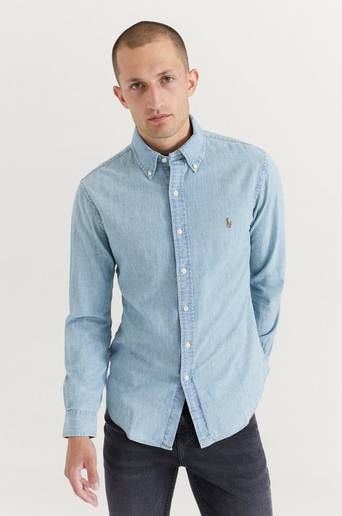 Polo Ralph Lauren Skjorta Chambray Long Sleeve Shirt Blå