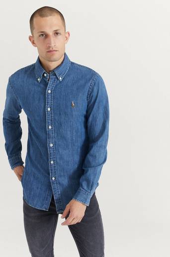 Polo Ralph Lauren Jeansskjorta Denim Shirt Blå