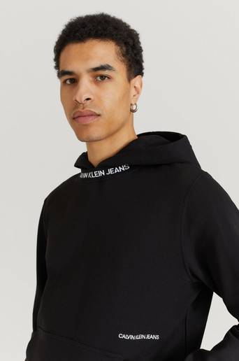 Calvin Klein Hoodie Subtle Institutional Logo Hoodie Svart