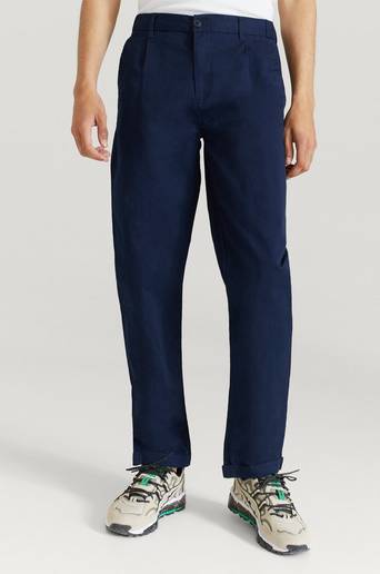 Les Deux Byxor Pino Linen Pants Blå