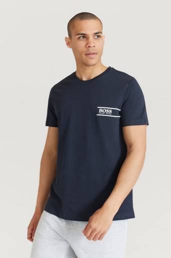 BOSS T-Shirt RN Small Logo Blå