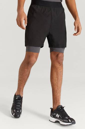 Studio Total Athleisure Shorts With Underpants Svart