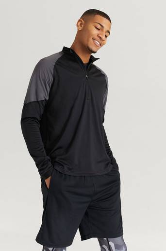 Studio Total Athleisure Tröja Half Zip Long Sleeve Svart