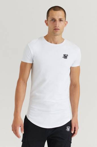 SIKSILK T-Shirt S/S Core Gym Tee Vit