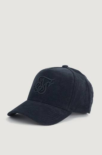 SIKSILK Keps Corduroy Full Trucker Svart