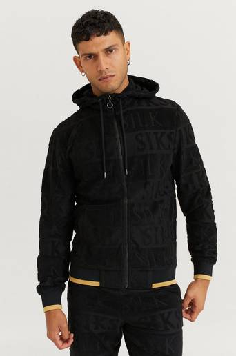 SIKSILK Hoodie Inverse Zip Trough Hoodie Svart