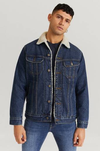 Lee Jeansjacka Sherpa Jacket Blå