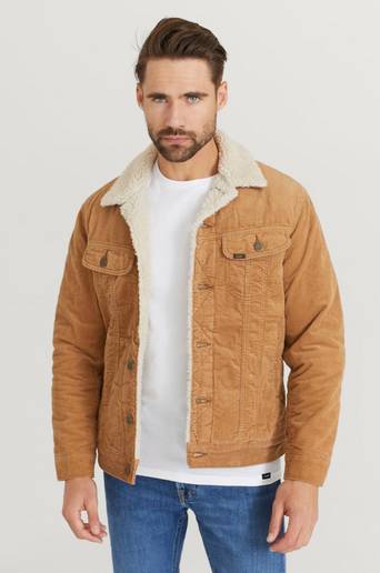 Lee Jacka Sherpa Jacket Brun