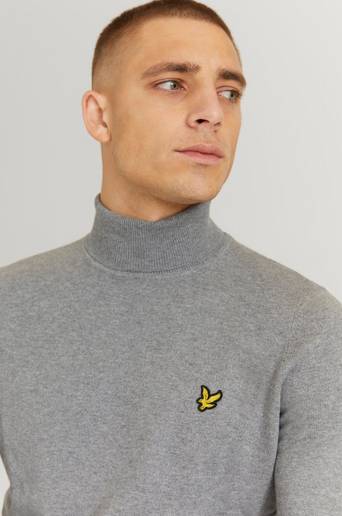 Lyle & Scott Polotröja Roll Neck Jumper Grå