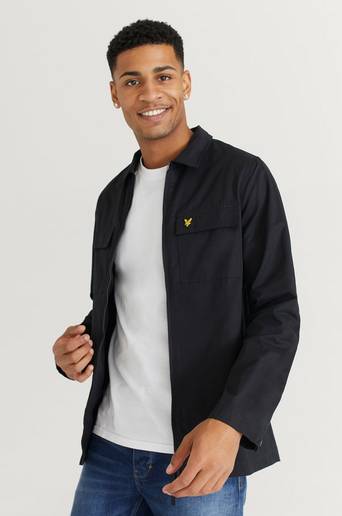 Lyle & Scott Overshirt Cotton/Nylon Overshirt Svart