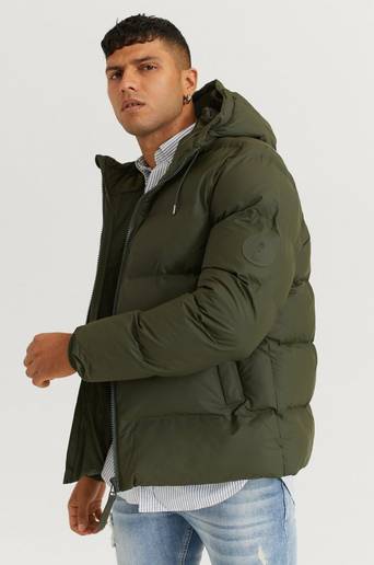 Rains Regnjacka Puffer Rains Jacket Grön