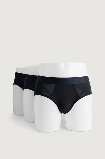 Resteröds Kalsonger Brief Bamboo No Leg 3-pack Svart