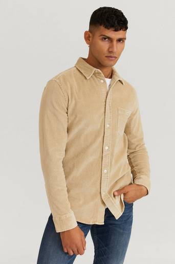 Legends Skjorta Odessa Corduroy Shirt Natur