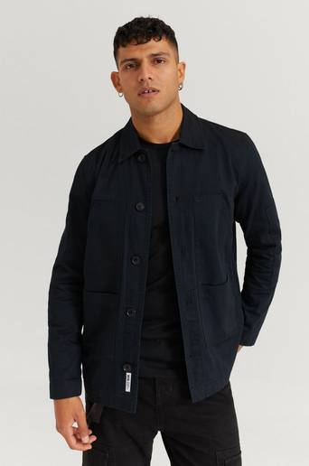 Wood Wood Overshirt Fabian Shirt Svart