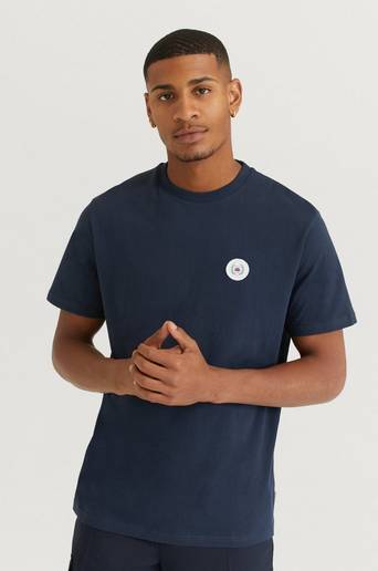 Woodbird T-Shirt Our Jarvis Patch Tee Blå