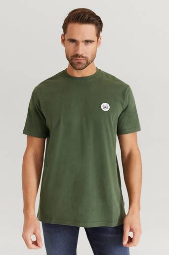 Woodbird T-Shirt Our Jarvis Patch Tee Grön