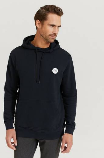 Woodbird Hoodie Our Shaxy Patch Hood Svart