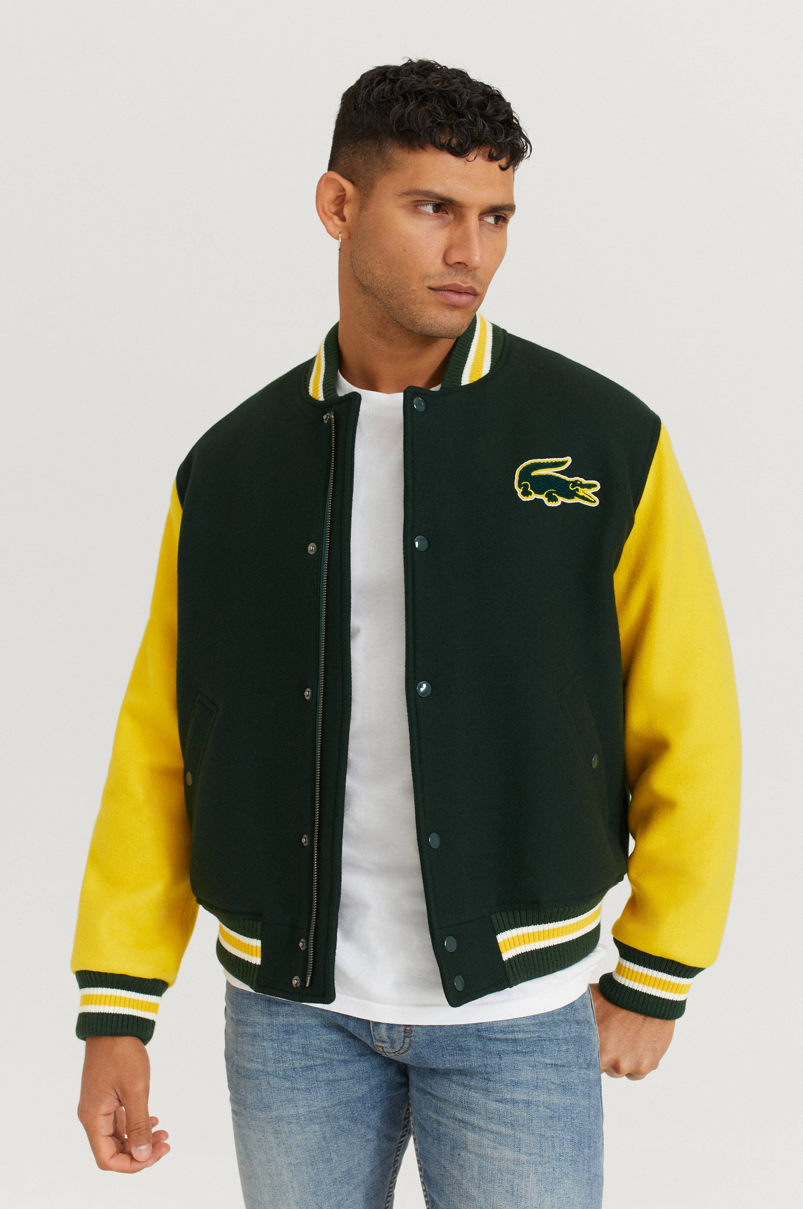 Lacoste Baseballjacka College Jacket Grön Kläder Stayhard.se