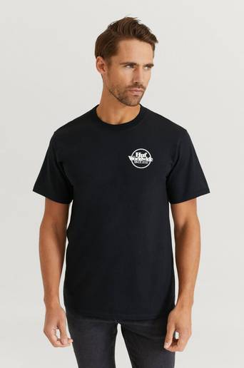 HUF T-Shirt Issues Logo Puff S/S Tee Svart