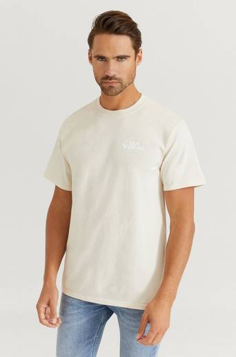 HUF T-Shirt Issues Logo Puff S/S Tee Vit