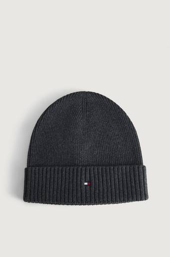 Tommy Hilfiger Mössa Pima Cotton Beanie Grå