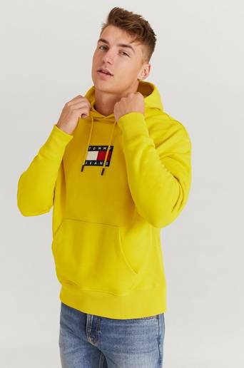 Tommy Hilfiger Hoodie TJM Small Flag Hoodie Gul