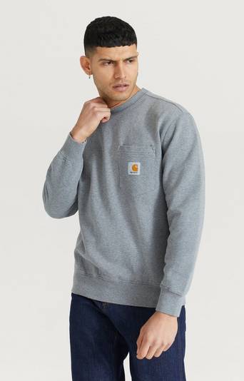 Carhartt WIP Sweatshirt Pocket Sweat Grå