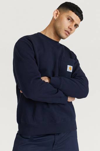 Carhartt WIP Sweatshirt Pocket Sweat Blå