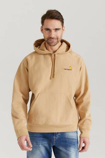 Carhartt WIP Hooded American Script Sweat Brun