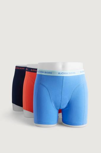 Björn Borg 3-Pack Boxerkalsonger Shorts Sammy Seasonal Sol Blå