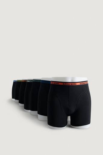 Björn Borg Boxerkalsonger Sammy Solid Multi 7-pack Svart