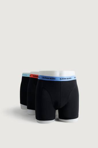 Björn Borg Boxerkalsonger Sammy Solid Multi 3-pack Svart