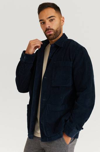 JUNK de LUXE Overshirt Enok Overshirt Blå