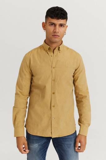 Morris Skjorta Nelson Button Down Shirt Brun