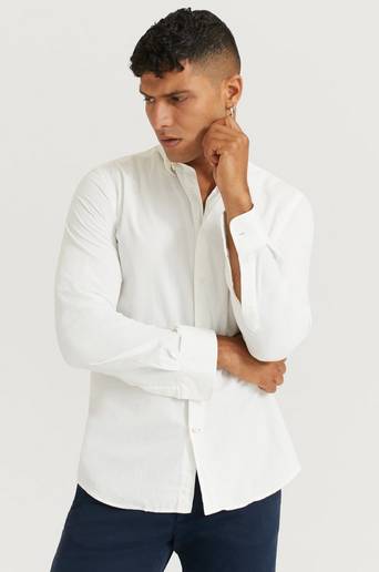 Morris Skjorta Cedrik Button Under Shirt Vit
