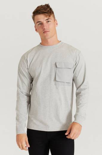 Soulland Långärmad T-shirt Cory Long Sleeve T-shirt Grå