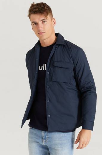 Soulland Overshirt Levi Shirt Blå