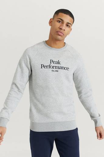 Peak Performance M Original Crew Grå