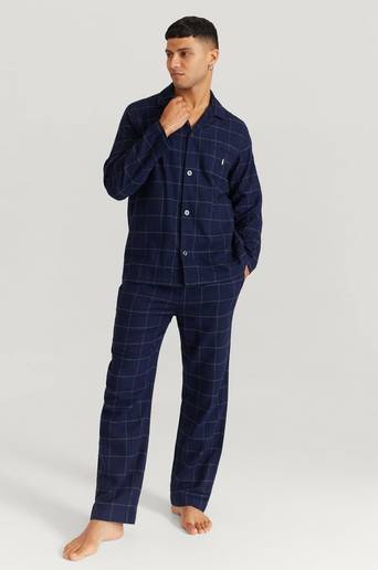 Polo Ralph Lauren Pyjamas RL Flanell Pyjama Set Blå
