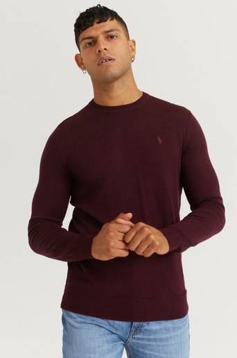 Polo Ralph Lauren Stickad Tröja Merino Crew Neck Röd