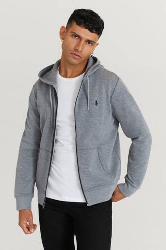 Polo Ralph Lauren Double Knit Zip Hoodie Grå