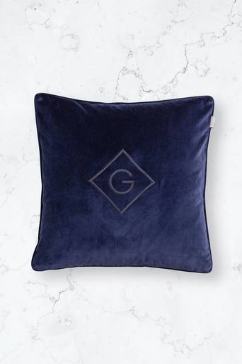 Gant Kuddfodral Velvet G 50x50 cm Blå